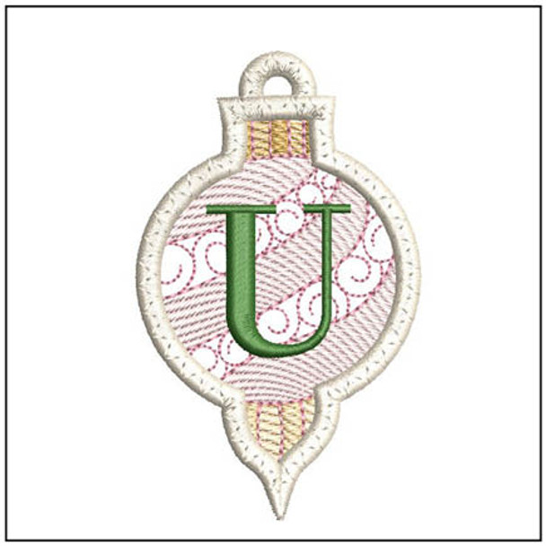 Ornament ABCs - U - Embroidery Designs & Patterns