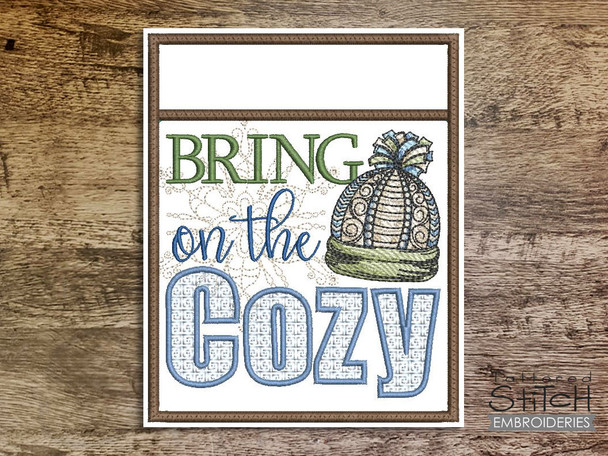 Bring on the Cozy Pocket Pot Holder - Embroidery Designs