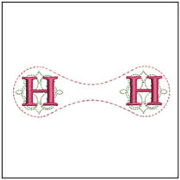 Magnetic Book Mark - ABCs -H- Embroidery Designs
