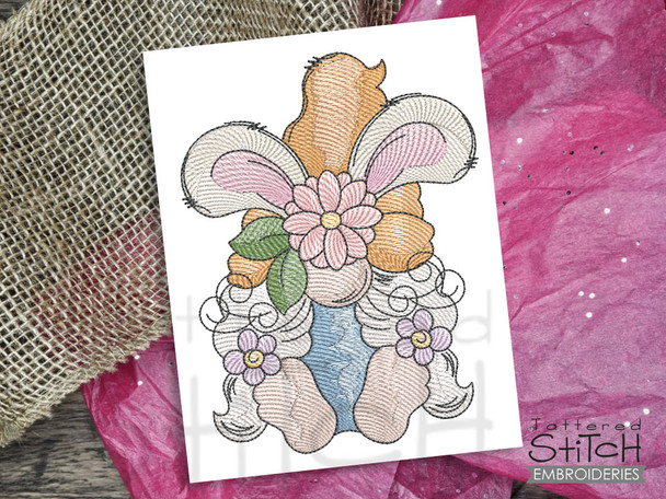 Easter Bunny Gnome - Embroidery Designs