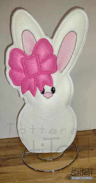 Bunny Paper Towel Holder Wrap - Embroidery Designs