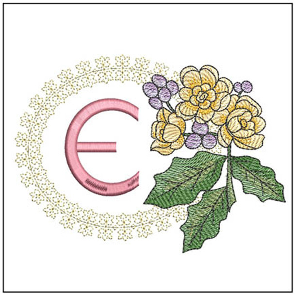 Oregon Grape ABCs - E - Embroidery Designs