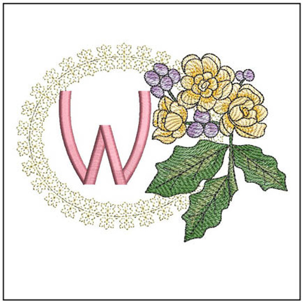 Oregon Grape ABCs -W- Embroidery Designs
