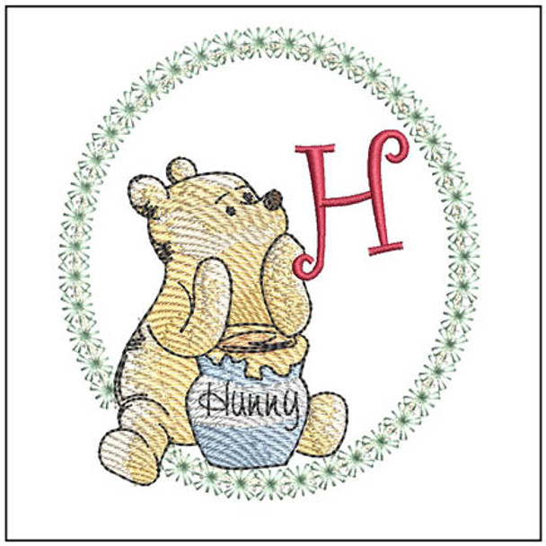 Winnie Applique ABCs - H - Embroidery Designs