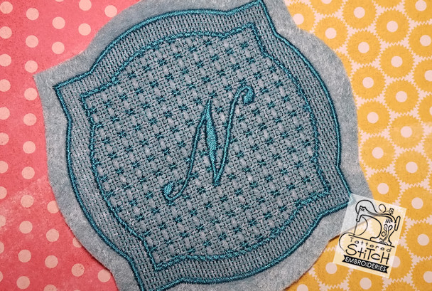 Motif Knockdown Decorative Edge Frame 2 - Machine Embroidery Motif Knockdown Decorative Edge Frame 2 - Machine Embroidery