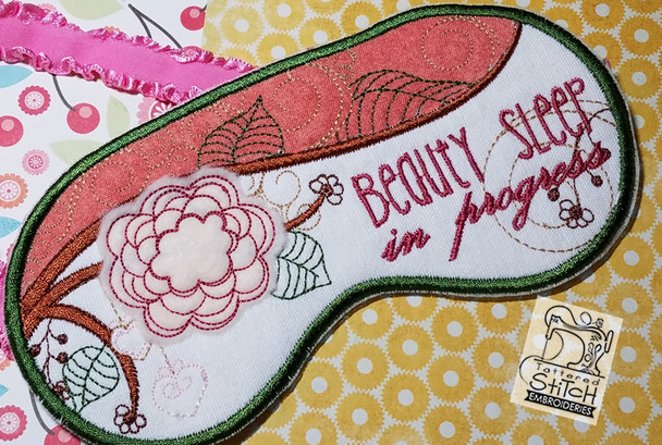 Beauty Sleep Mask - Embroidery Designs & Patterns