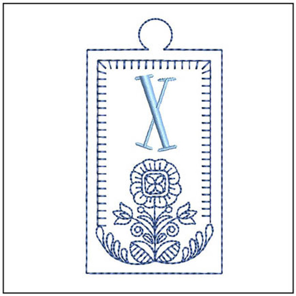 Dutch Floral Charm ABCs - X - Embroidery Designs & Patterns