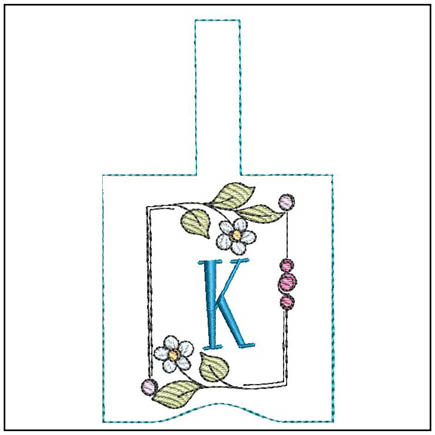 Hand Sanitizer ABCs - K - Embroidery Designs