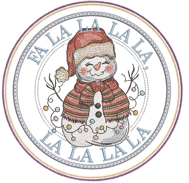 Fa la la la la, la la la la - Hot Pad - Embroidery Designs