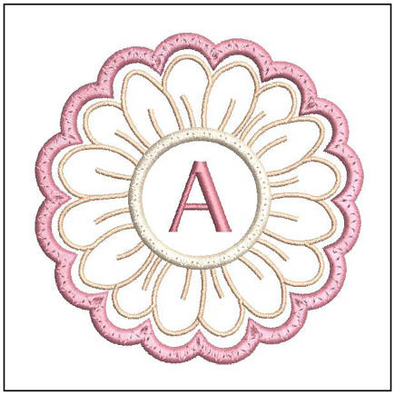 Daisy ABCs Coaster Bundle - Embroidery Designs