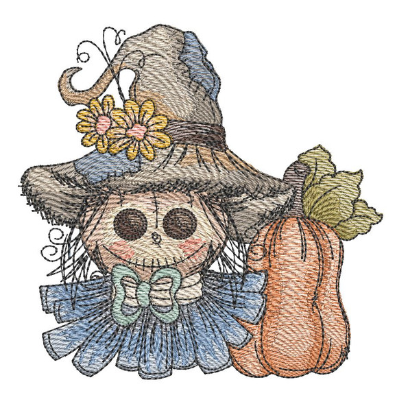 Scarecrow 3  - Embroidery Designs
