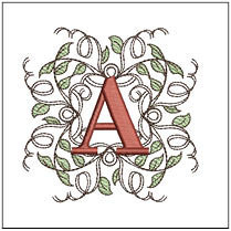 Leaf Monogram ABCs Bundle - Embroidery Designs