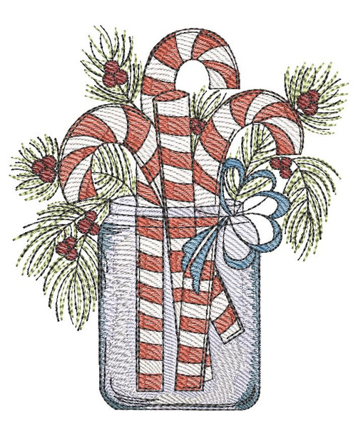 Candy Canes - Embroidery Designs