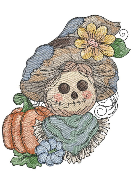 Scarecrow 6  - Embroidery Designs