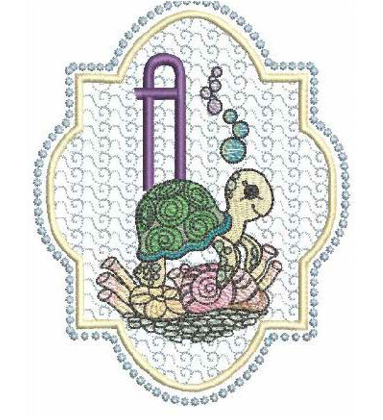 Turtle On Shells ABCs Bundle - Embroidery Designs