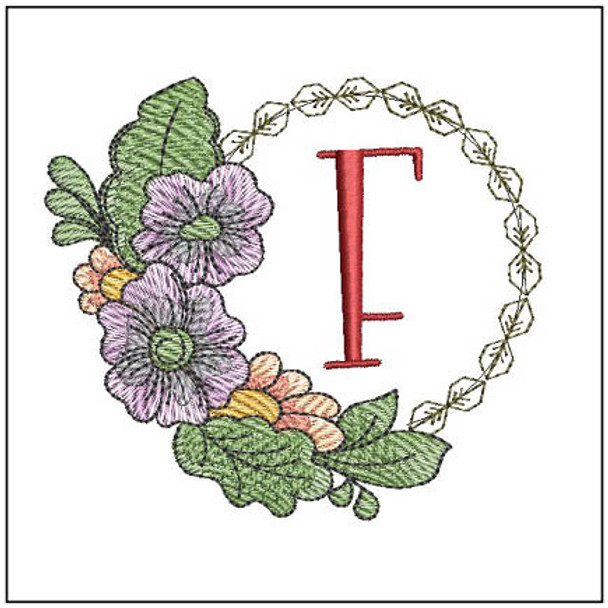 Fall Florals ABCS - F Embroidery Designs  Fall Florals ABCS - F Embroidery Designs