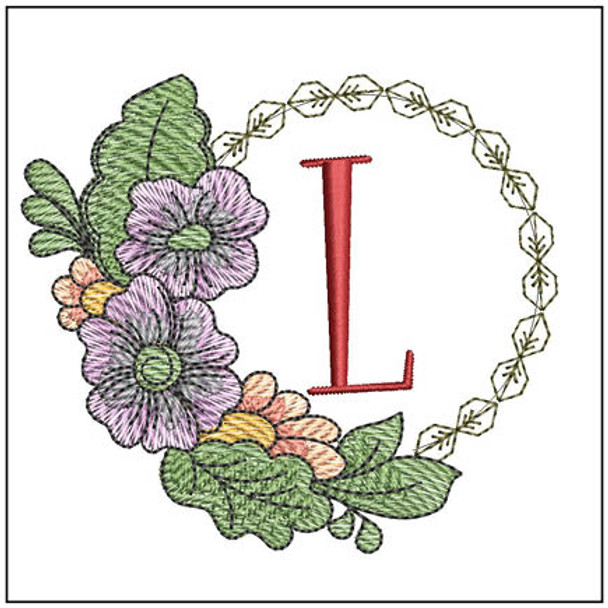 Fall Florals ABCS - L Embroidery Designs