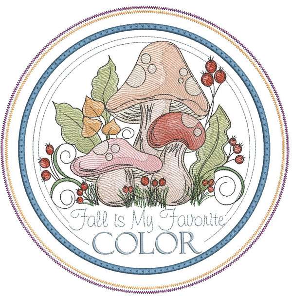 Fall is My Favorite Color  Hot Pad - Embroidery Designs