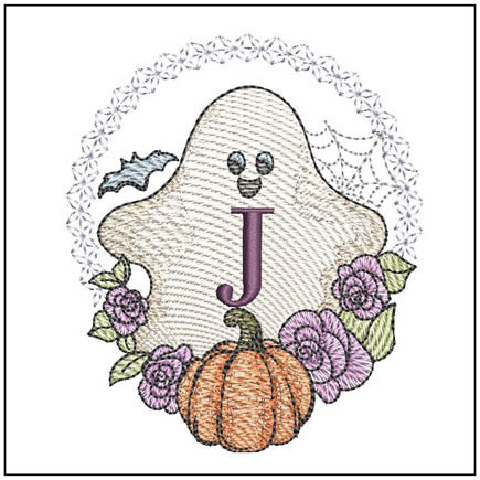  Ghost ABCs - J - Embroidery Designs