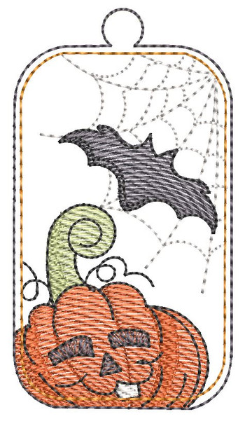 Halloween Tag - Embroidery Designs