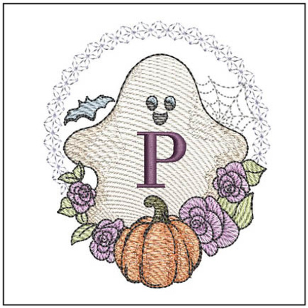Ghost ABCs - P - Embroidery Designs