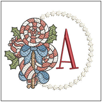 Christmas Candies ABCs Bundle - Embroidery Designs