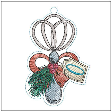 Whisk Ornament ABCs - O - Embroidery Designs