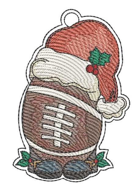Football Ornament- Embroidery Designs