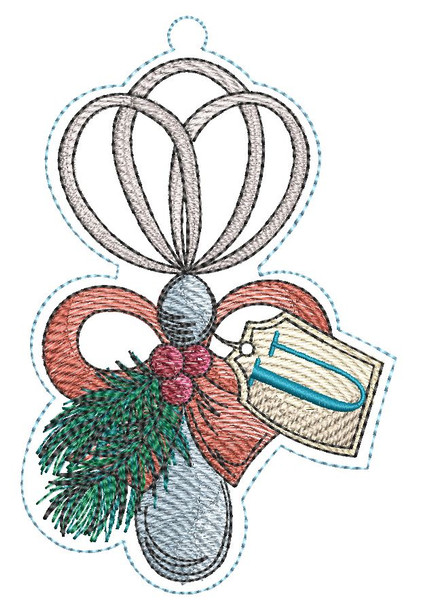 Whisk Ornament ABCs - U - Embroidery Designs