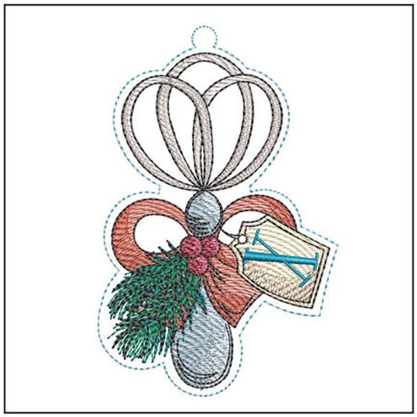 Whisk Ornament ABCs - X - Embroidery Designs