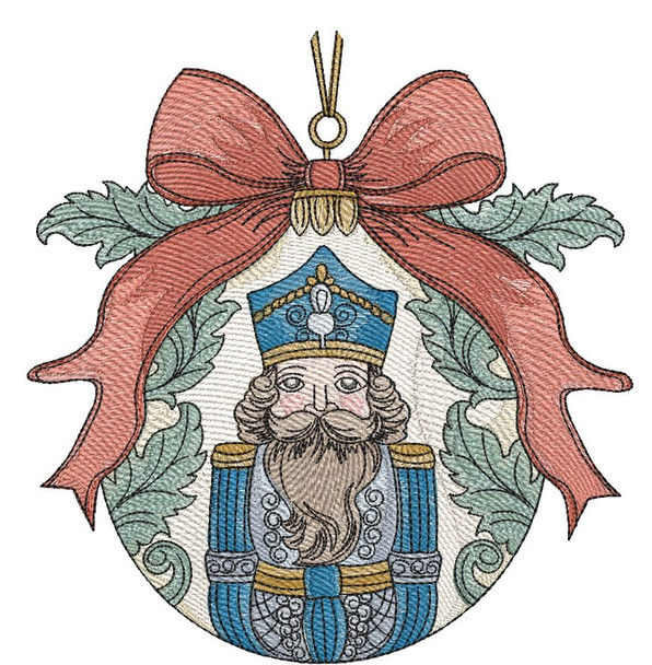 Nutcracker Ornament  #1 - Machine Embroidery Designs