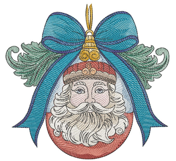 St. Nick  Ornament - Machine Embroidery Designs