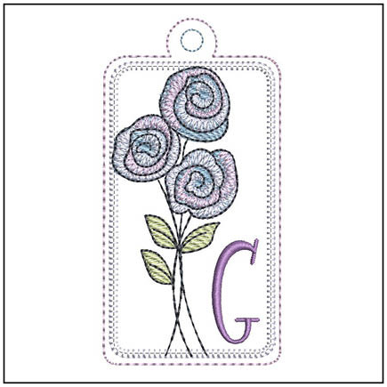 Rosettes ABCs Charm - G - Embroidery Designs