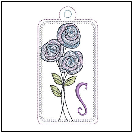 Rosettes ABCs Charm - S - Embroidery Designs