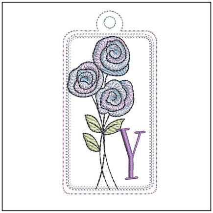 Rosettes ABCs Charm -Y- Embroidery Designs