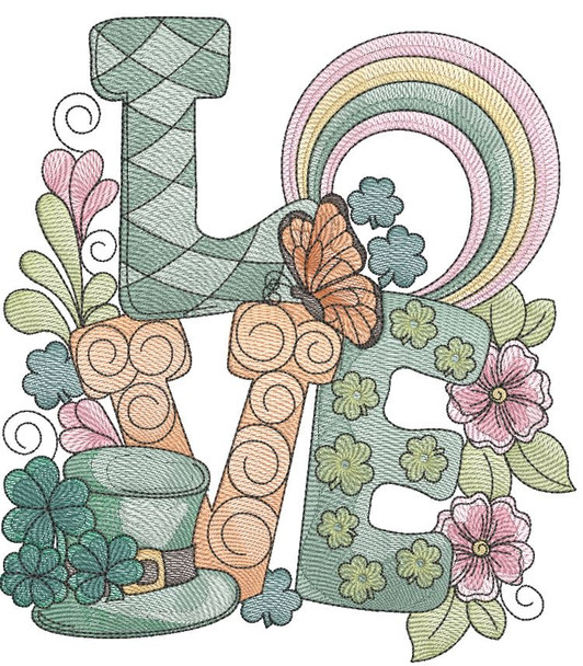 St. Patrick's Day Love - Embroidery Designs