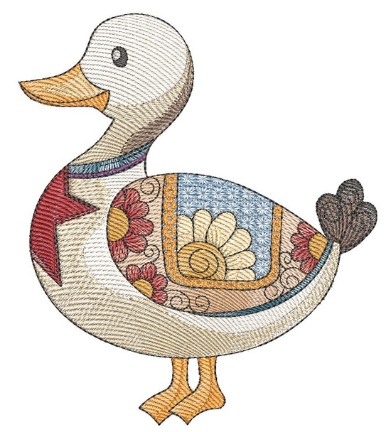 Americana Duck  - Machine Embroidery Designs