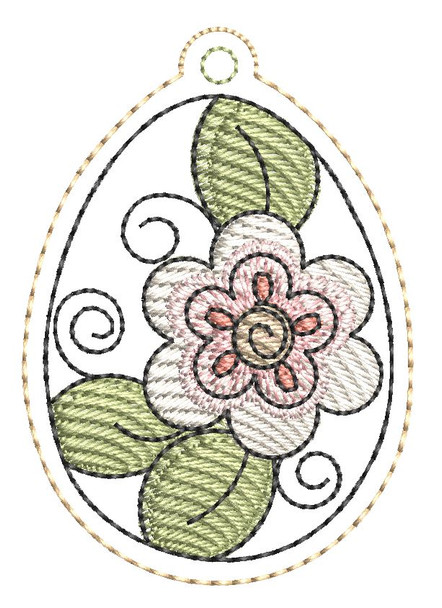 Egg Charm - Embroidery Designs