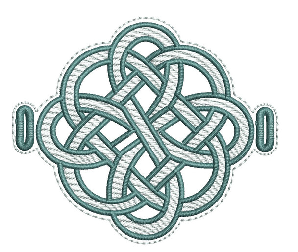 Keltic Knot Hair Bun Bling - Embroidery Designs