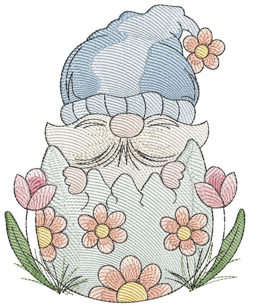 Egg Gnome - Machine Embroidery Designs