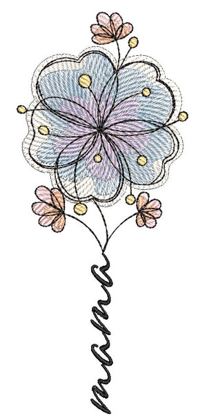 Mama Bloom - Embroidery Designs