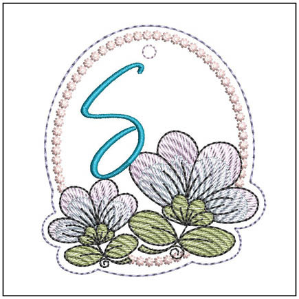 Jacobean ABCs Charm -S - Embroidery Designs