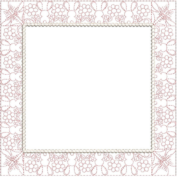 Bunny Quilt Block - Machine Embroidery Designs