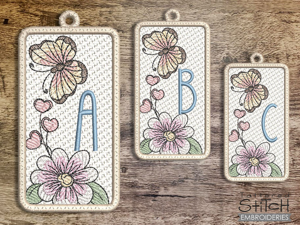 Butterfly Bookmark Free Standing Lace ABCs Bundle - Embroidery Designs