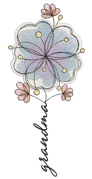 Grandma Bloom - Embroidery Designs