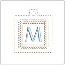Square Medallion ABCs Charm M Embroidery Designs & Patterns
