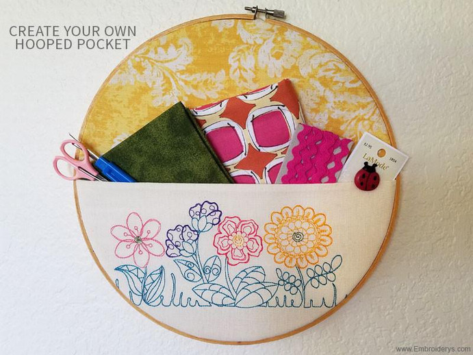 How to Create Your Own Hoop Embroidered Pocket - Tutorial!