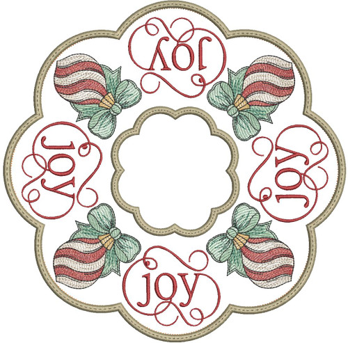 Holiday Ornaments/Joy Trivet - Embroidery Designs
