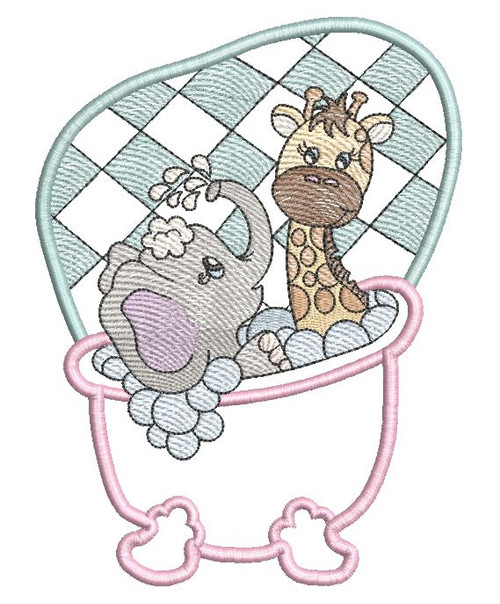 Woodland Bear Applique - Fits a 5x7 6x10 & 8x12 Hoop - Embroidery Designs