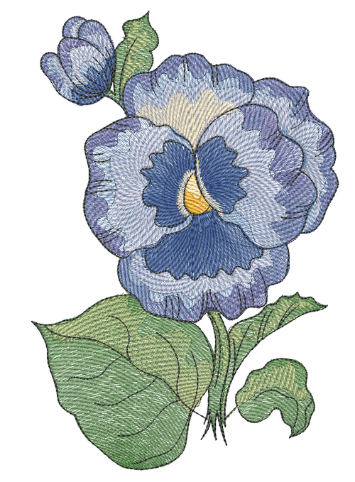 Rhode Island - Violets - Embroidery Designs